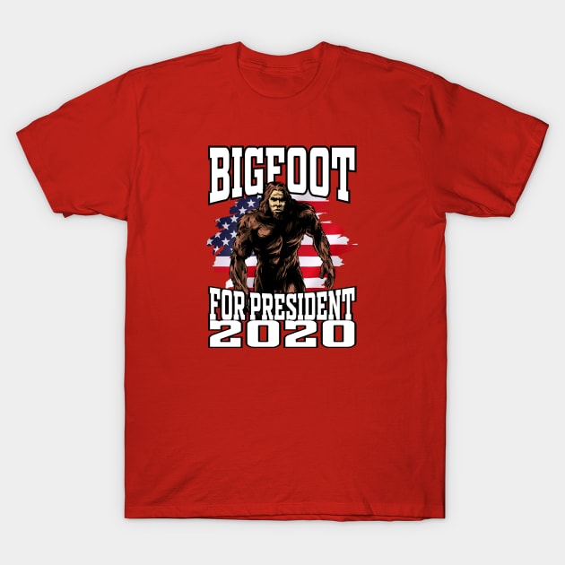 Sasquatch For President 2020 T-Shirt by capricorn